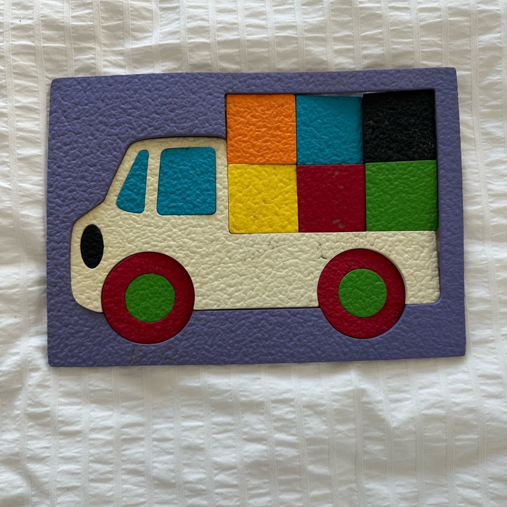 Vintage Lauri Cars 'n Trucks foam puzzle